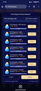 First Deposit e444